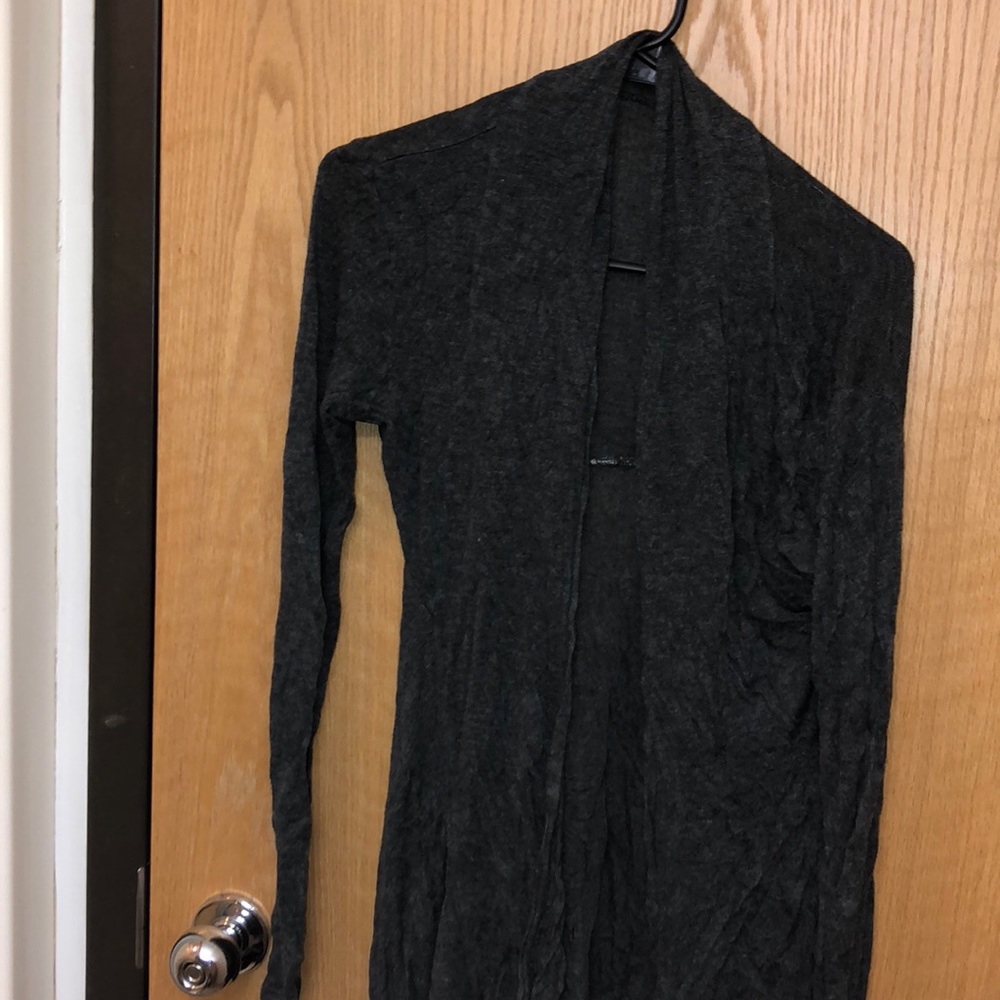 Gray cardigan